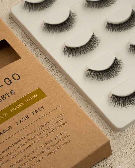 5 PAIR Multi-Pack EASY TEAR LASH TRAY – Biodegradable & Artist-Approved
