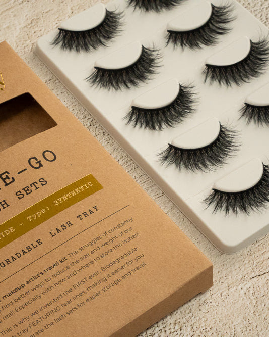5 PAIR Multi-Pack EASY TEAR LASH TRAY – Biodegradable & Artist-Approved
