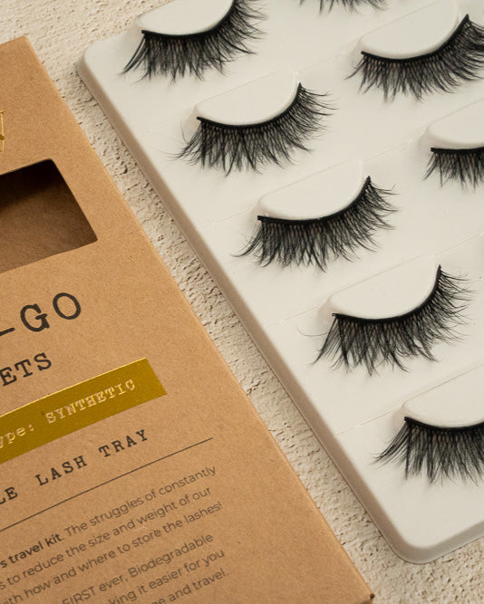 5 PAIR Multi-Pack EASY TEAR LASH TRAY – Biodegradable & Artist-Approved